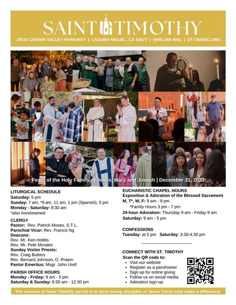 st timothy catholic church villages|Bulletin .